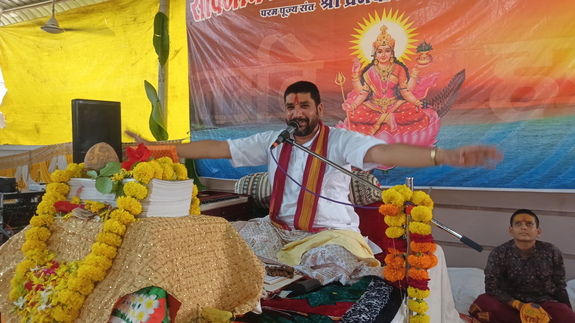 श्रीखाटूश्याम मंदिर में भागवतकथा के दूसरेदिन उमड़ाआस्था का सैलाब,शास्त्रीजी ने बताए बर्बरीक के जीवन के पाँच अमूल्य सूत्र