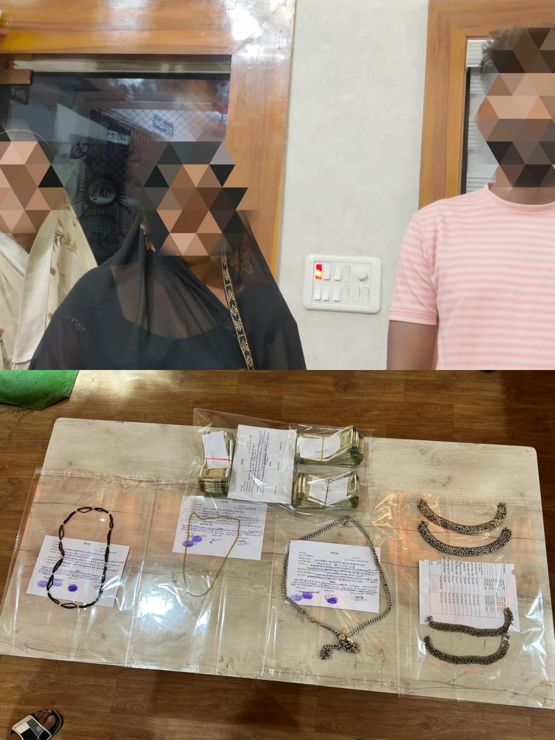 तंत्र-मंत्र के नाम पर पैसा डबल करने वाली दो महिलाओं सहित पुरुष को कुक्षी पुलिस ने किया गिरफ्तार 9 लाख 70 हजार रुपए का माल बरामद