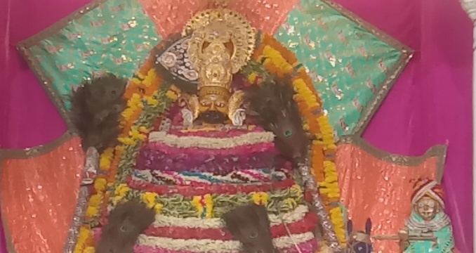 अंजड़ मोहिनी एकादशी पर रात्रि 10  बजे पाकिस्तान द्वारा जारी अघोषित युद्ध को लेकर  भारत की विजय कमाना के साथ श्याम बाबा को लगाई भक्तों ने अर्जी भारत माता के जयकारे  से गूंजा मंदिर